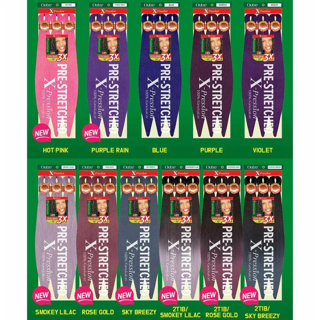 OUTRE SYNTHETIC PRE STRETCHED ULTRA BRAID - XPRESSION 3X 52”