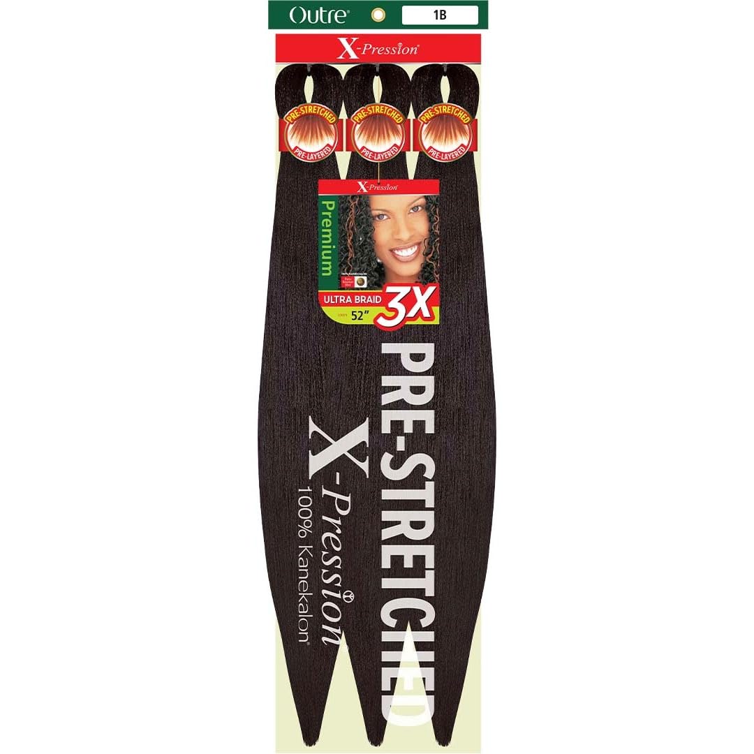 OUTRE SYNTHETIC PRE STRETCHED ULTRA BRAID - XPRESSION 3X 52”